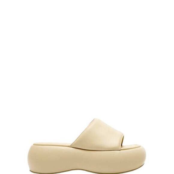 ZARA FLATFORM SANDALS BEIGE SIZE 9 | 3607/110/716 - Picture 2 of 13